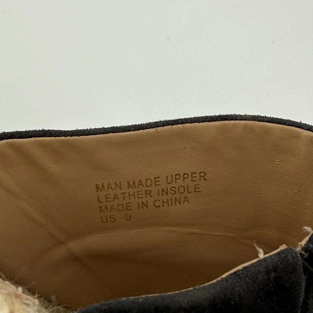 Oasis Society Black Platform Espadrille Slide Sandals Womens Size 9‎ Bohemian